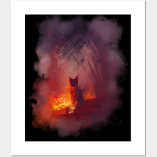 Demon cat Posters and Art